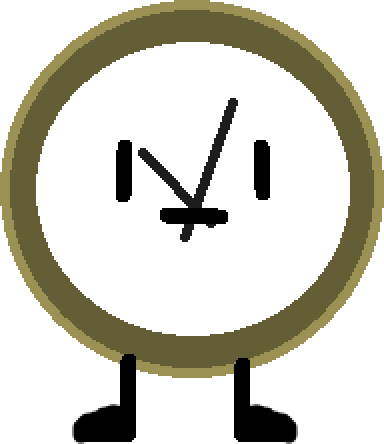 Clock - Drawing (384x444), Png Download