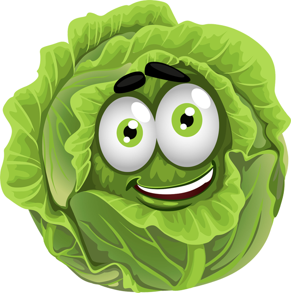 Face Free On Dumielauxepices Net - Clipart Cabbage (600x604), Png Download