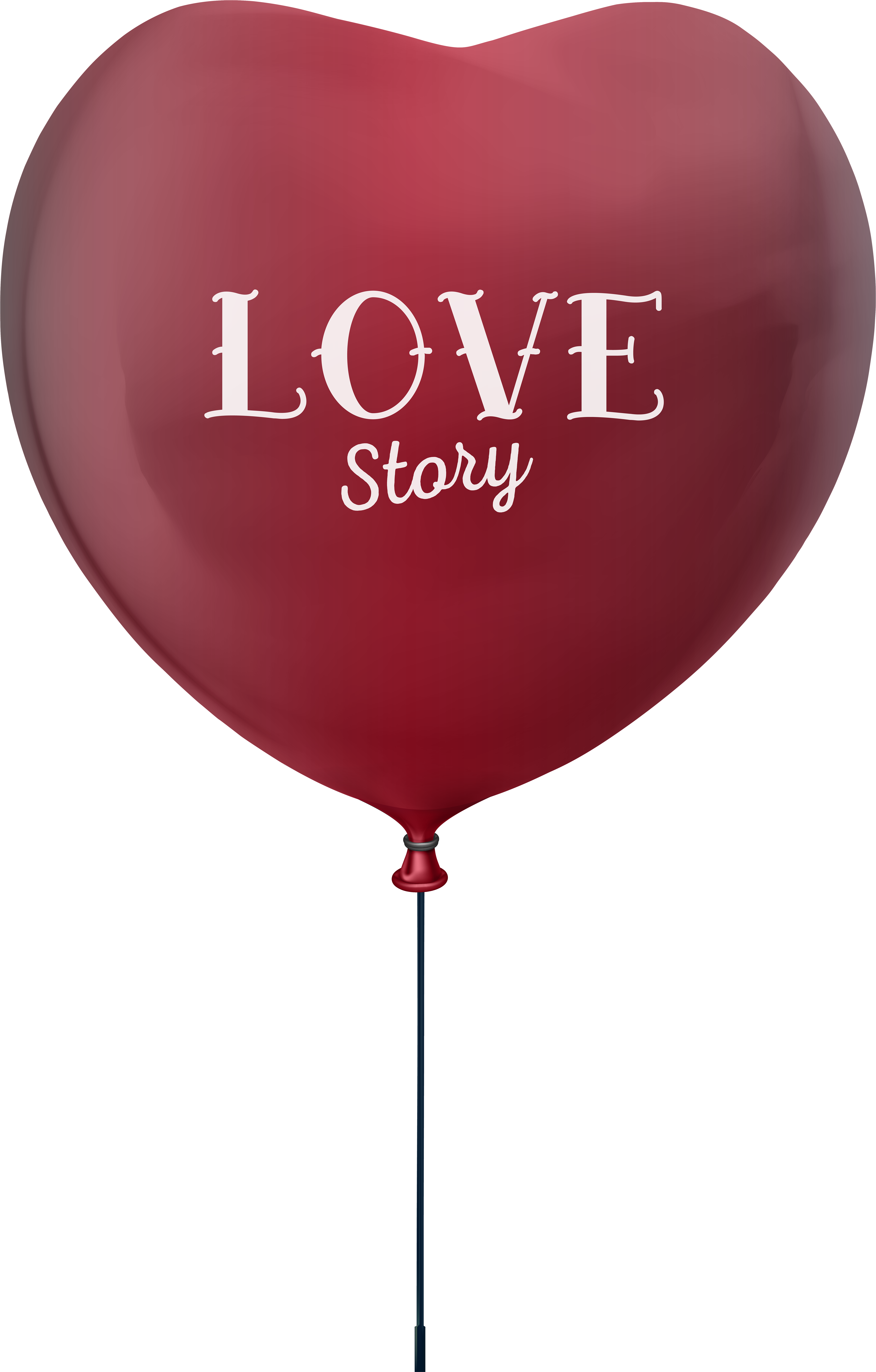 Love Text Balloon Png (5115x8000), Png Download
