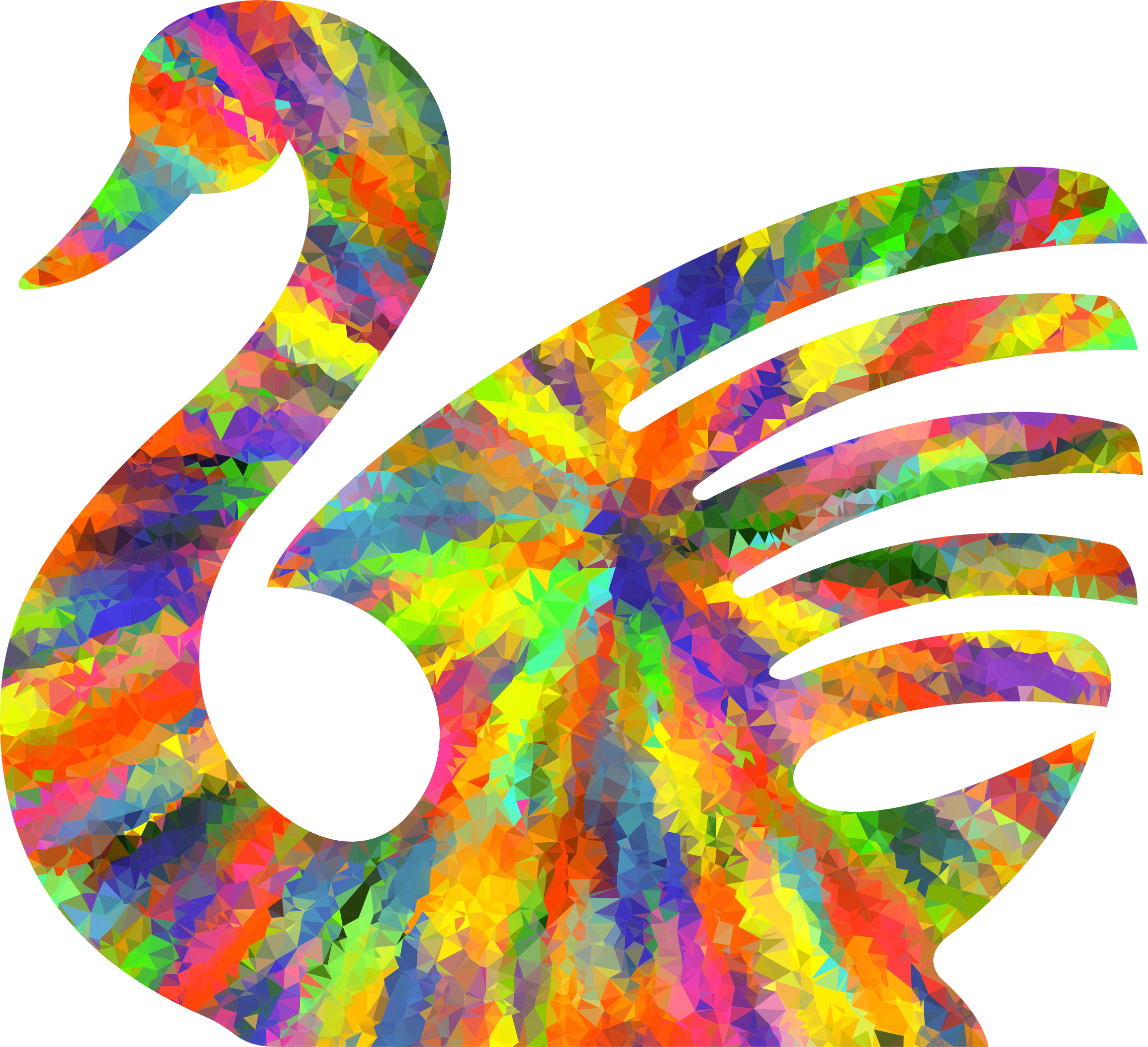 This Free Icons Png Design Of Splash Of Color Swan3 (2308x2106), Png Download