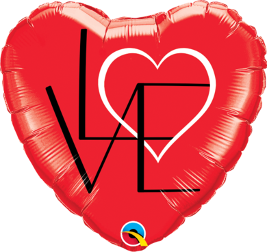 I Love You Balloon - All You Need Is Love Balloon Gift (390x369), Png Download