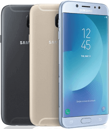 Prev - Samsung Galaxy J7 (2017) Duos 10 Gb - Silver Blue (400x460), Png Download