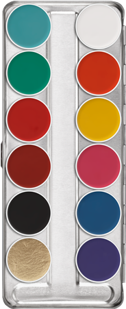 Kryolan Cream Color Palette (350x450), Png Download