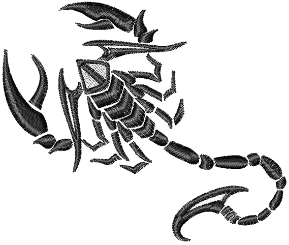 Scorpio Tattoo Png Pic - Tattoo Scorpion Designs Psd (600x505), Png Download