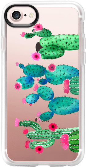 Cactus Watercolor N - Iphone (282x560), Png Download