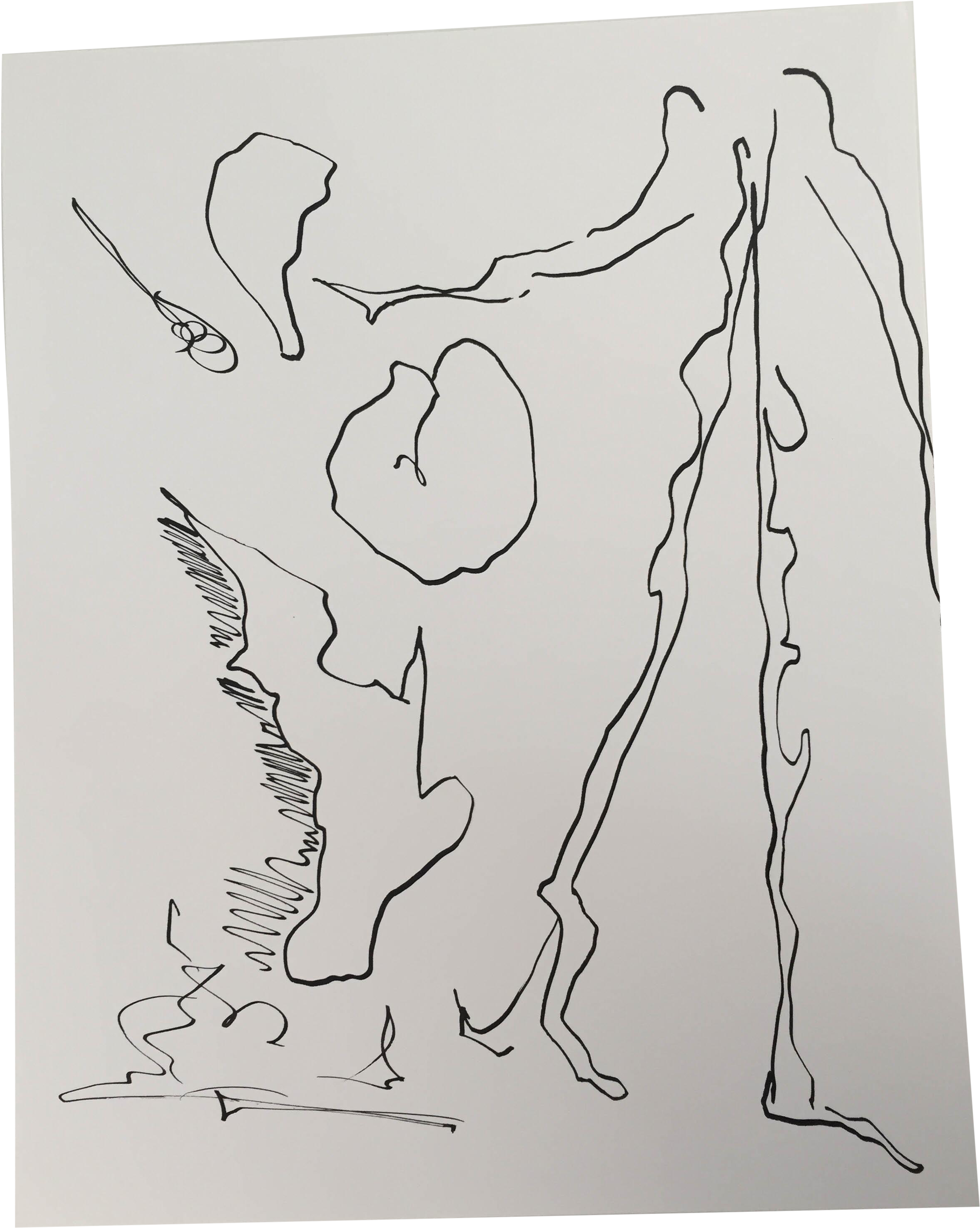 Erik Sulander "apple Picker" Ink On Paper Original - Sketch (2448x3264), Png Download