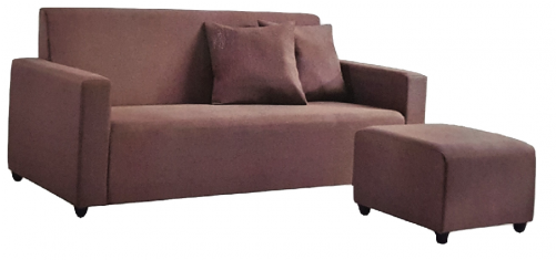 Sofa L-shape Rl809fla - Ottoman (500x500), Png Download