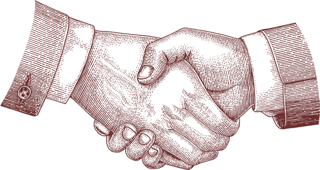 Welcome To The 6th District Adr Program - Handshake Engraving (660x351), Png Download