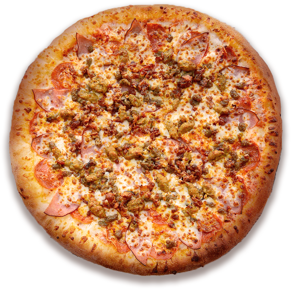 All Meat Pizza At Speedy's Pizza - Manhattan Meatlovers Yellow Cab (1000x1000), Png Download