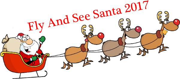 Flying Santa Claus Png - Santa And Sleigh No Background (619x298), Png Download