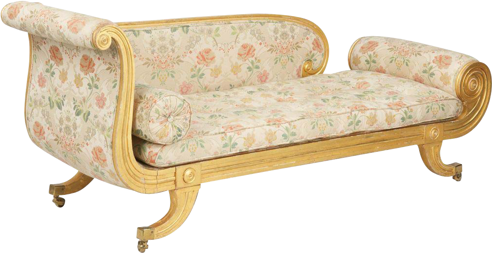 Full Size Of Exceptional Regency Period Reclamier Sofa - Chaise Longue (1006x1006), Png Download