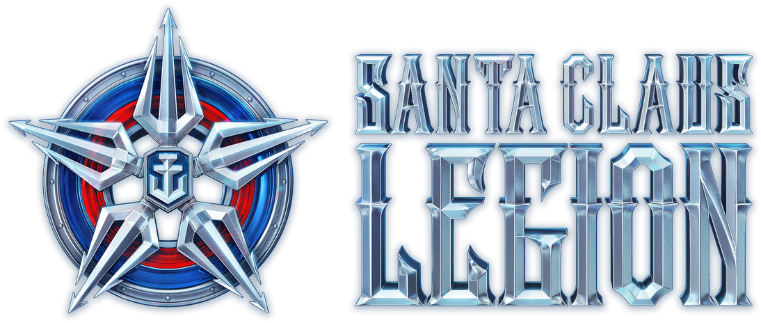 The Legion Arrives 21/12/2017 @ - World Of Warships Santa Claus Legion Logo (1200x636), Png Download