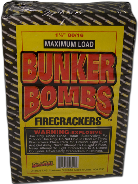 Bunker Bomb Firecrackers - Fireworks (662x590), Png Download