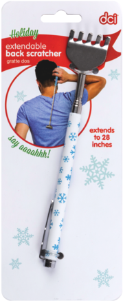 Striped White And Red Handle Holiday Extendable Back - Back Scratcher Holiday (480x480), Png Download