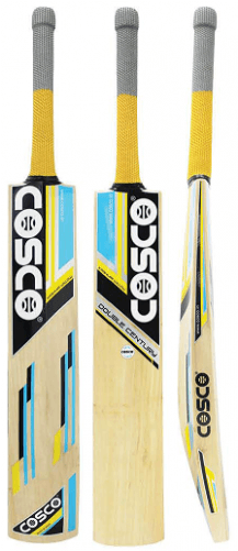 Cosco Double Century Kashmir Willow Cricket Bat - Cricket Bat (500x500), Png Download