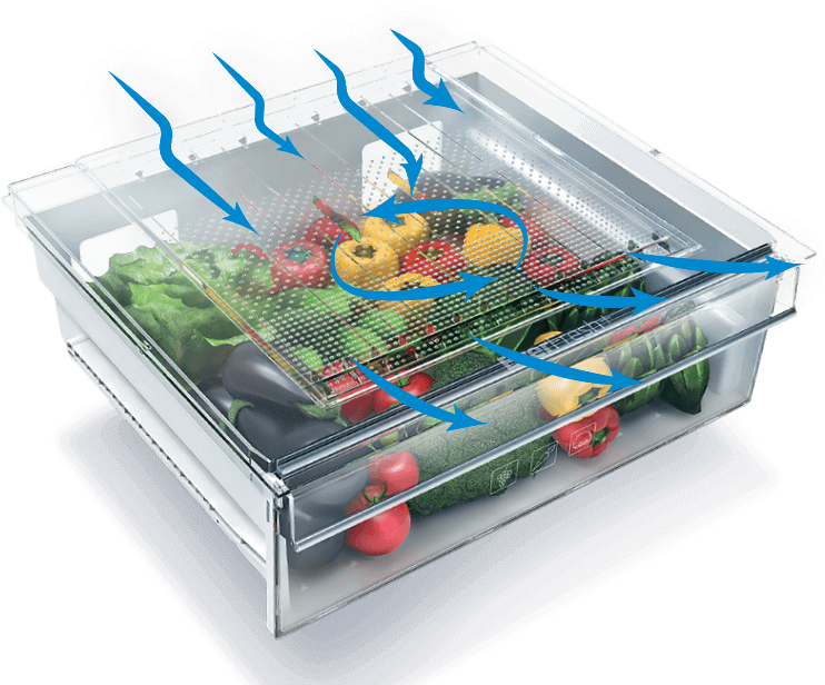 Your Food Stays Storefreshtm For Up To 30 Days - Beko Gn1416220cx (800x700), Png Download