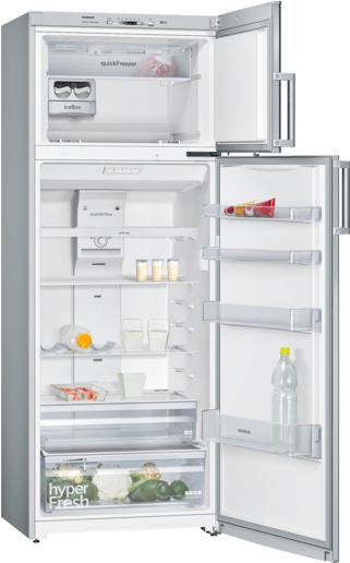 Nofrost, Top Freezer Door Color Inox-easyclean - Kd56nvi20m (435x515), Png Download