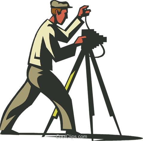 Photographer Royalty Free Vector Clip Art Illustration - Free Clip Art Photography (480x472), Png Download
