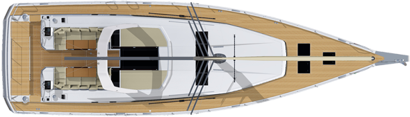 Certification Ce A12 / B14 / C16 - Sailing Boat Top View (640x230), Png Download