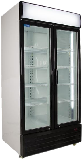 In Stock - Kool Uf800al Double Hinged Door Upright Chiller (600x600), Png Download