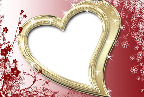 Love Shining Heart Frame For Valentine's Day - صور فيها اسم زياد (480x326), Png Download