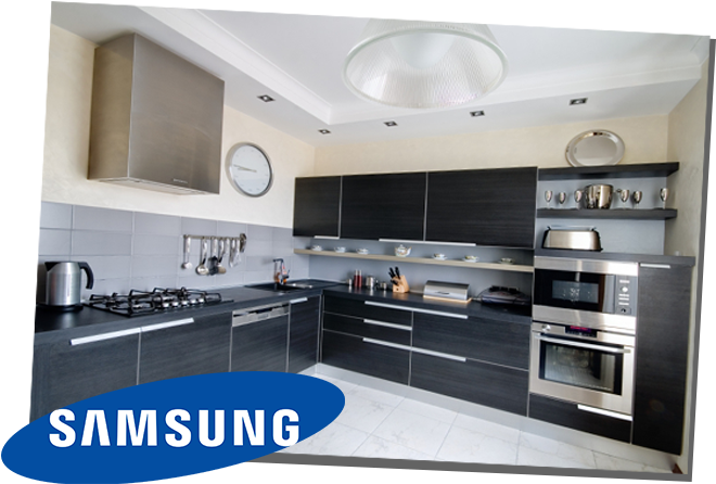 Samsung Appliance Repair Shaker Heights - Very Nice Kitchens With White Goods (700x500), Png Download