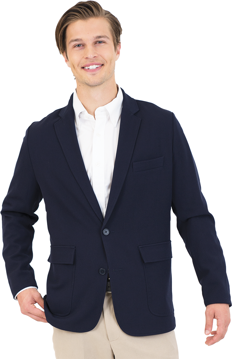 The Devin Stretch Knit Men's Blazer - Blazer (1200x1200), Png Download