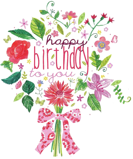 Download Birthday Cake Flower Bouquet Clip Art Cute Happy Birthday Flowers Full Size Png Image Pngkit