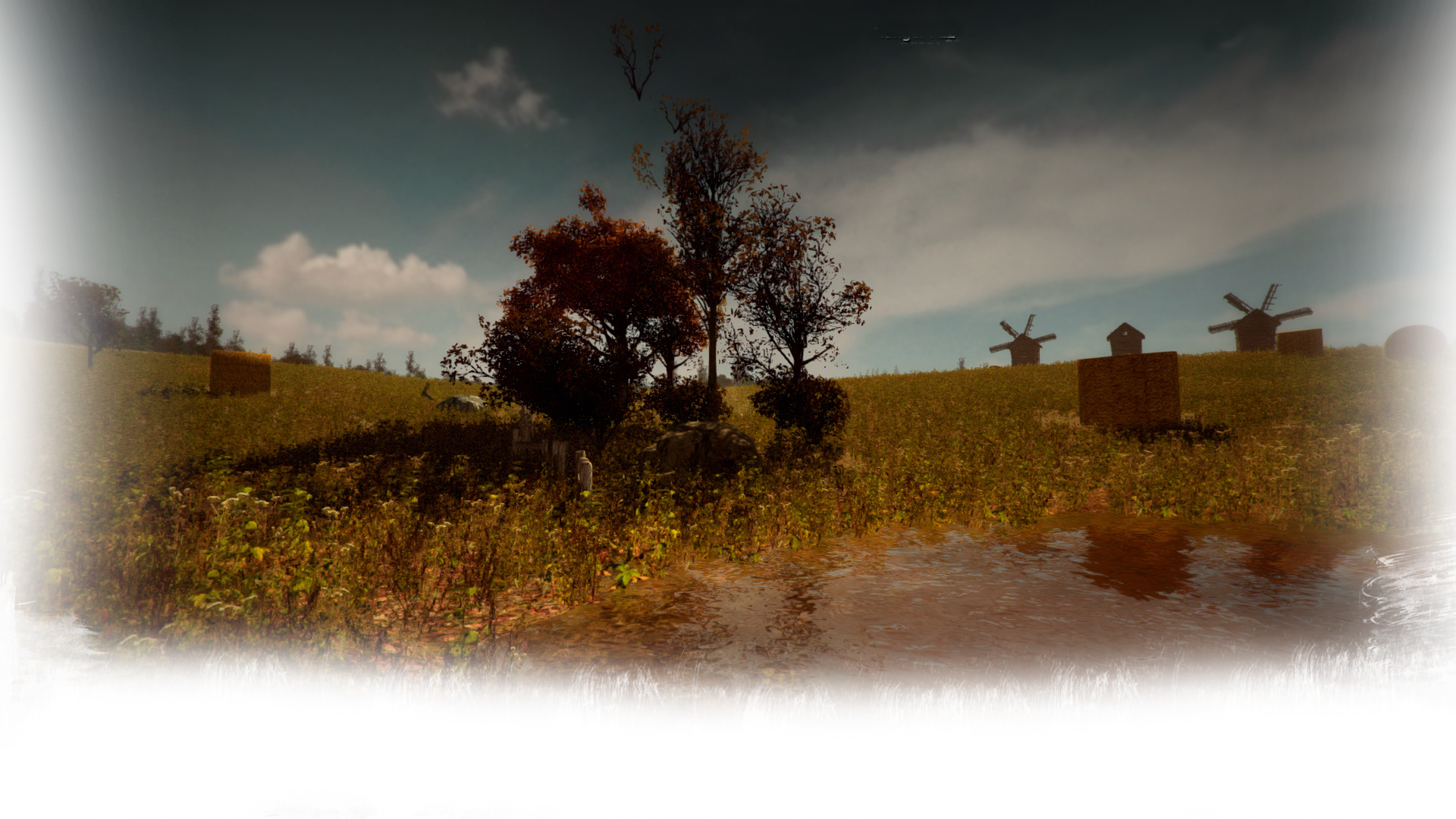 The District Background A Puddle In The Field - Portable Network Graphics (1920x1080), Png Download