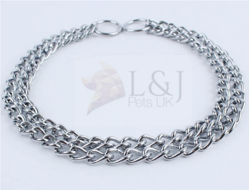 Dog Double Choke Chain Collar All Sizes , Heavy Duty - Dog (800x800), Png Download