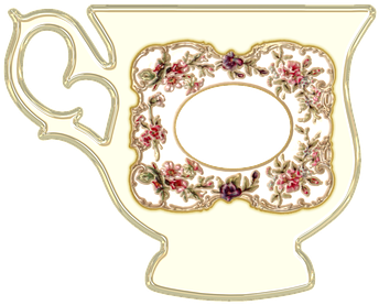 Teacup Cup Porcelain Tea Server Coffee Ser - Teacup (374x340), Png Download