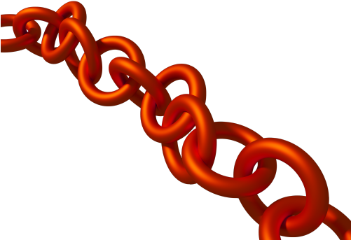 Red Chain - Chain (500x389), Png Download