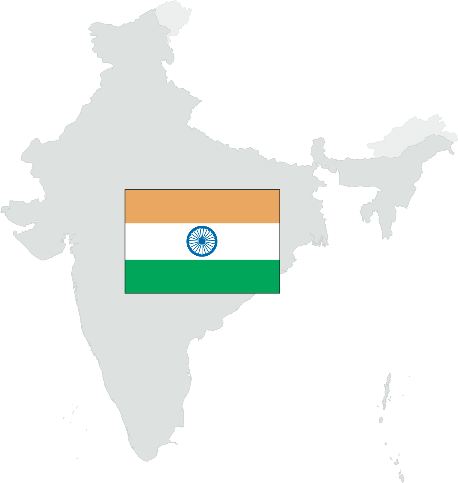 7 Co2 Metric Tons - India Map Clip Art (1540x1625), Png Download