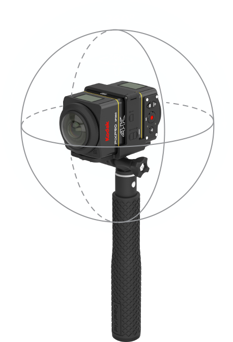 360-camera - Gimbal For 360 Camera (458x673), Png Download
