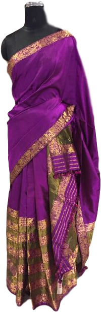 Image Result For Black Mekhela Sador Indian Wear, Indian - Sari (371x621), Png Download