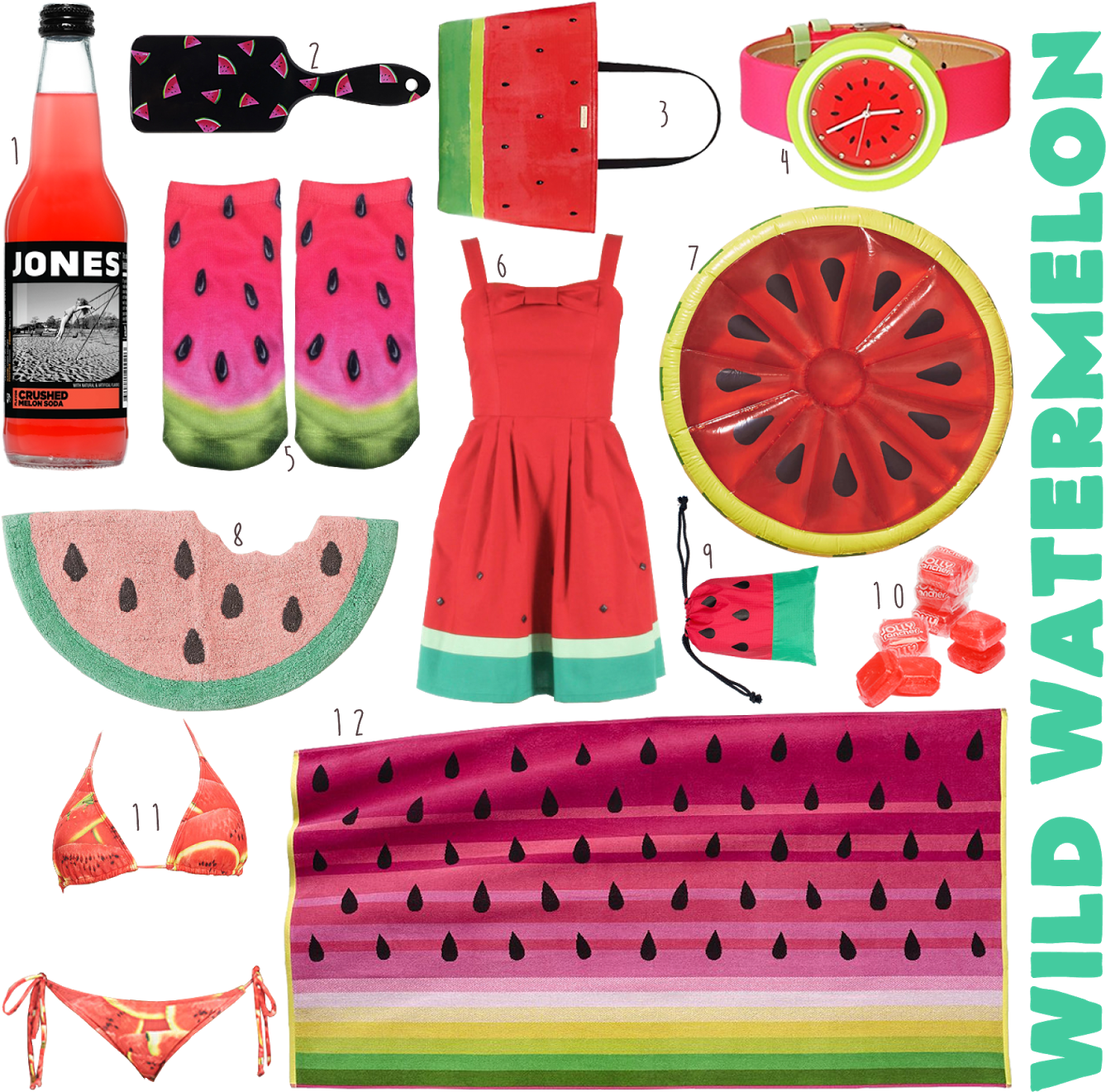 Watermelons - Fruit (1600x1599), Png Download