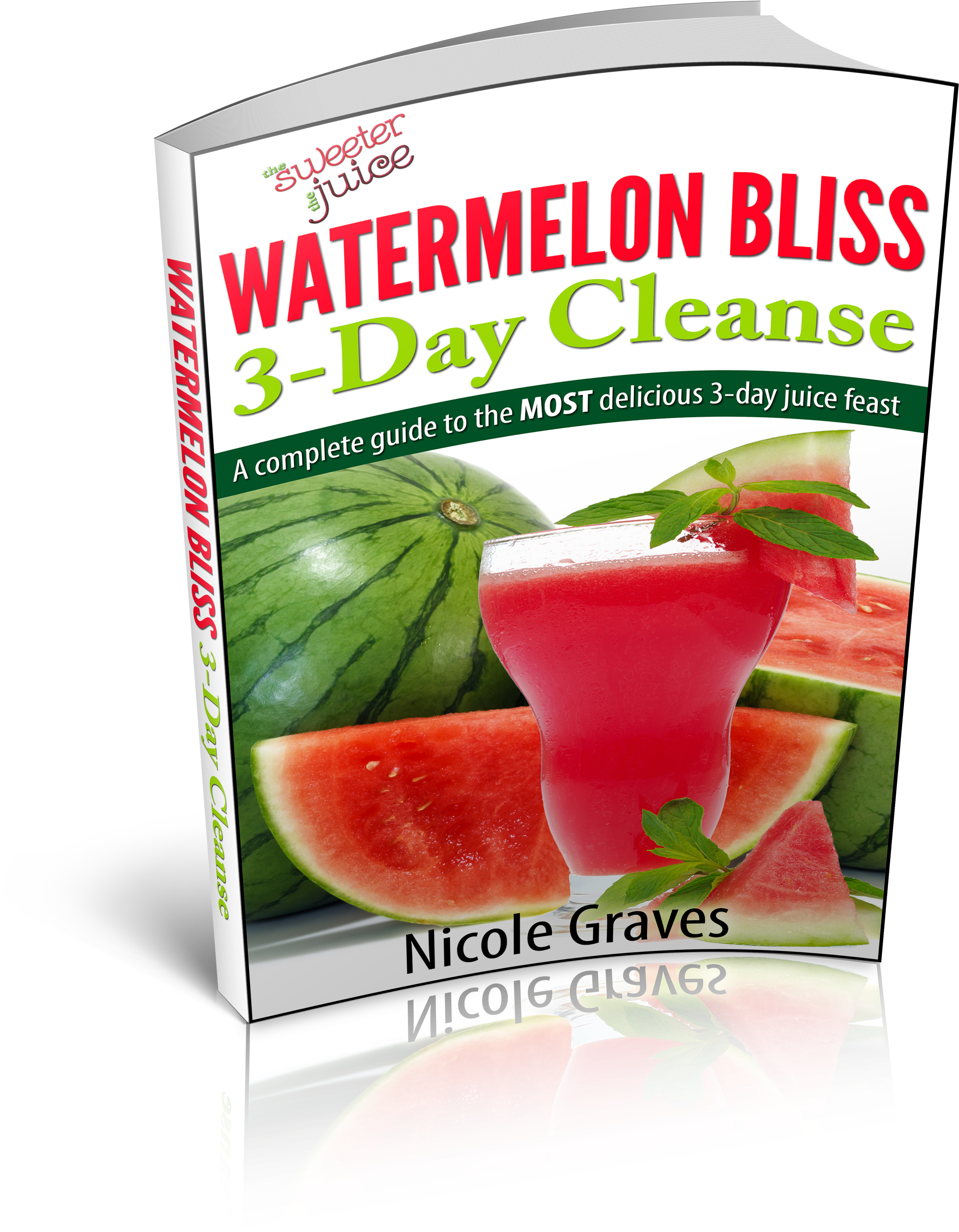 Watermelon Bliss 3 Dimensional Book Cover (4113x4610), Png Download