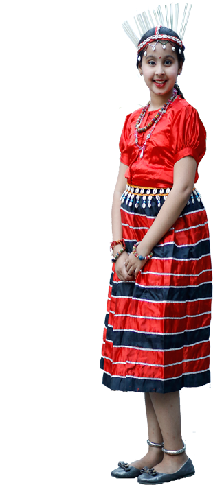 Nagaland Girl Costumes - Nagaland (450x750), Png Download