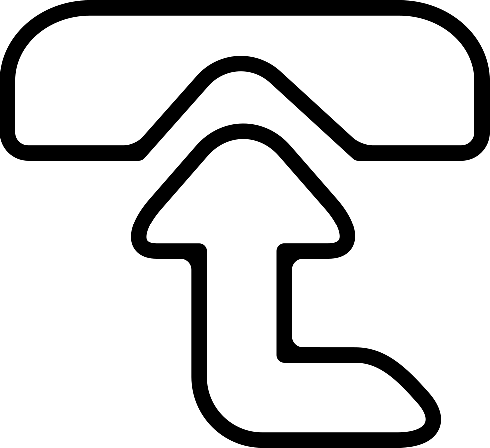 Phone View With Up Arrow Symbol To - Up To Symbol (981x898), Png Download