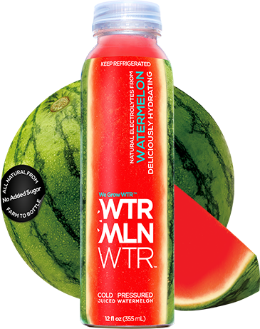 Strawberry And Watermelon H20 Juiced Image Juice - Wtrmln Cold Pressed Watermelon Juice - 33.8 Fl Oz Bottle (365x461), Png Download