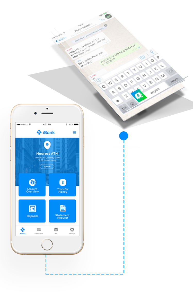 Paykey's White Label Solution Easily Integrates On - Smartphone (750x1134), Png Download