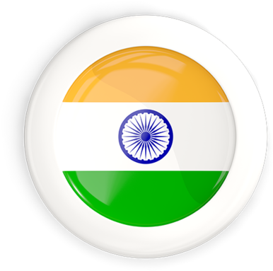 White Framed Round Illustration - Flag Of India (640x480), Png Download