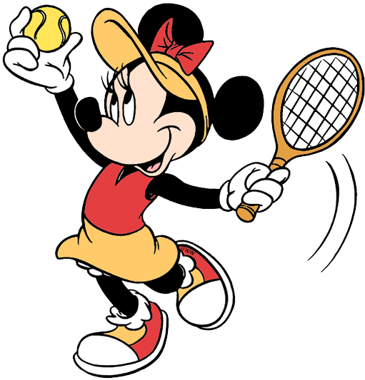 More Sports Clip Art - Minnie Disney (511x533), Png Download