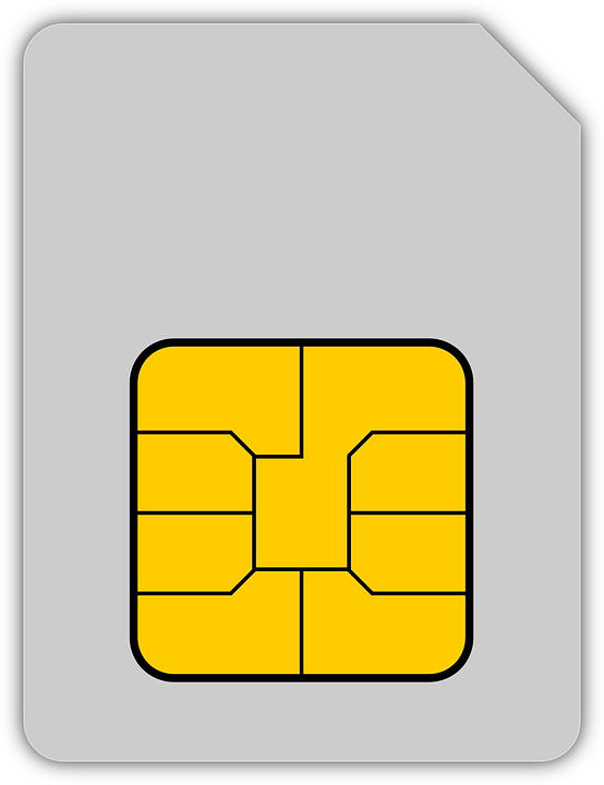 Sim Card Clipart (456x593), Png Download