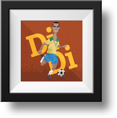 He Also Became Famous For Inventing The "folha Seca" - Picture Frame (670x670), Png Download