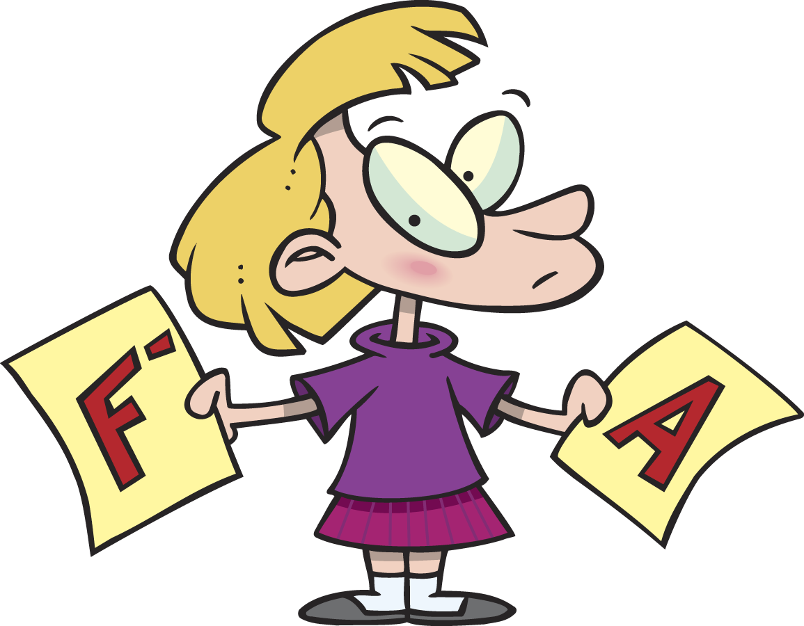 High School Students Are Unprepared For College Trainer - Good Grades And Bad Grades (1155x900), Png Download
