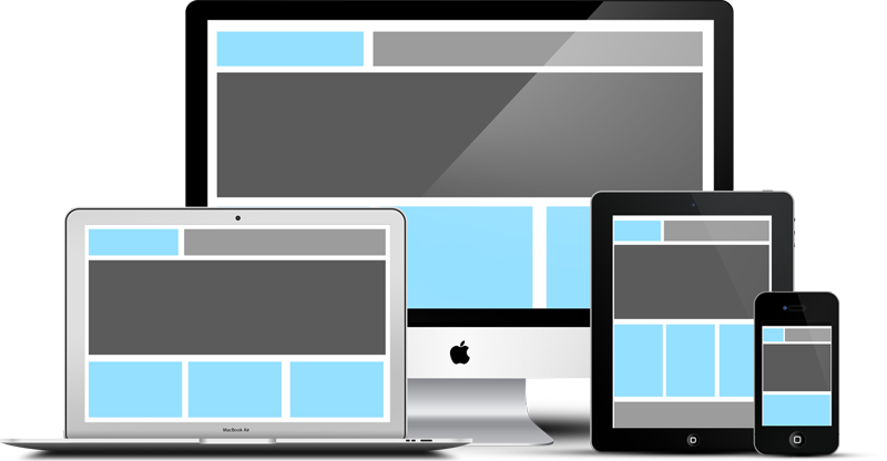 Responsive Devices Mockup Png (800x416), Png Download