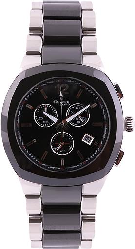 Clarkford Ceramic Dial Watch Black - Clark Ford Watch (475x510), Png Download