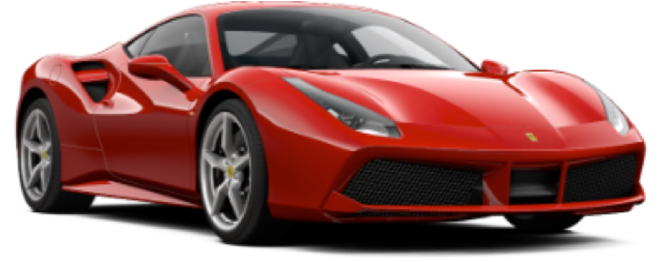 488 Gtb - Carbon Fibre Engine Cover Ferrari 488 Gtb (660x300), Png Download