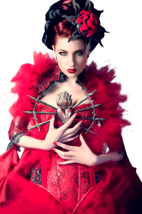 Fantasy Girl Clipart Png - Gothic Beauty Magazine Cover (460x690), Png Download